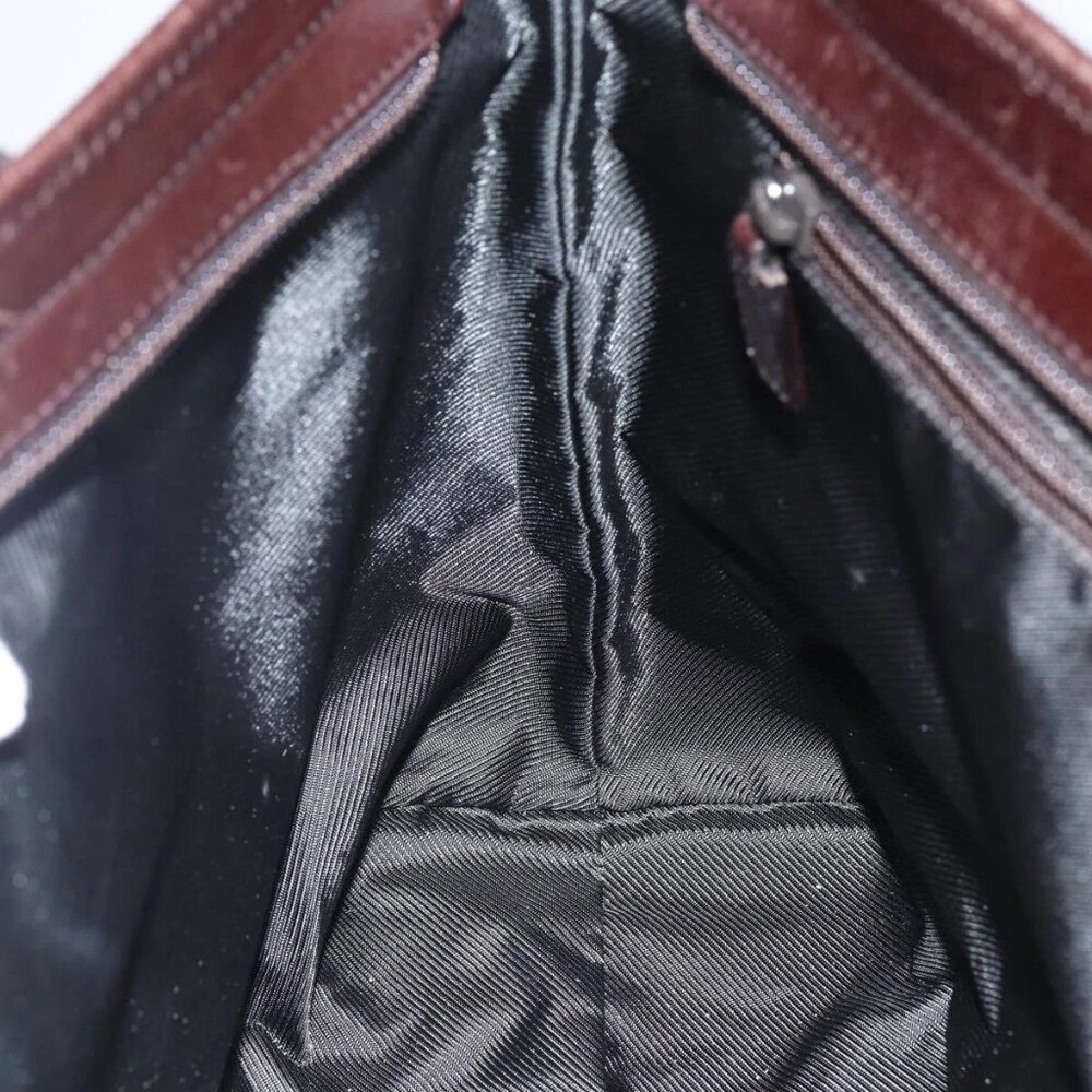 GUCCI GG Canvas Tote Bag Brown Silver 34339 Auth 149975 - Picture 12 of 16